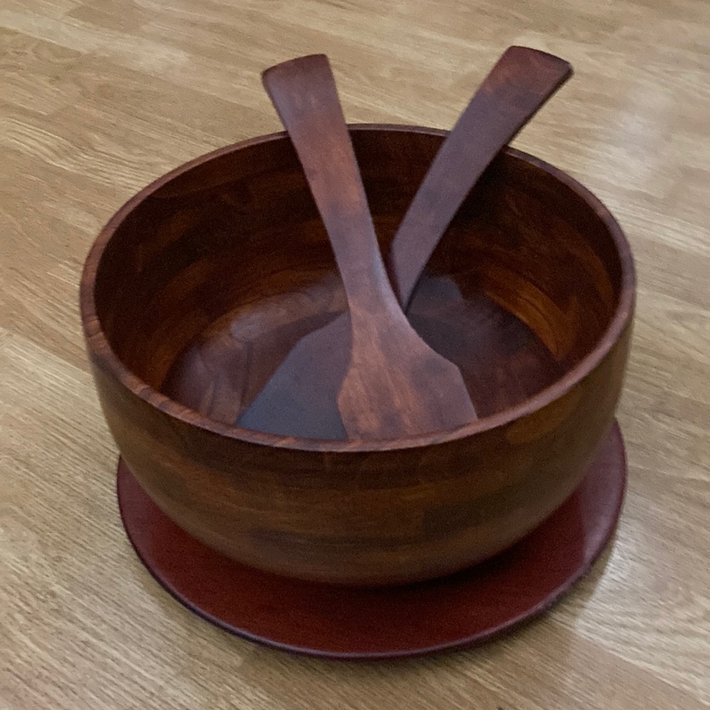 NWT Furio Wood Bowl, Plate, Tray or Platter, Server Set.